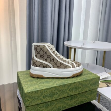 Gucci*2023 embroidery canvas casual platform shoes size: 35-40 note shoes size when you fill shipping address