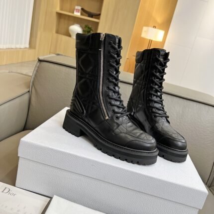 Dior Full grain calfskin Martin boots black size: 35-41 note shoes size when you fill shipping address