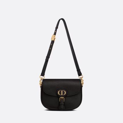 MEDIUM DIOR BOBBY BAG Black Grained Calfskin