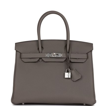Hermès Birkin 30 Etain Togo Palladium Hardware