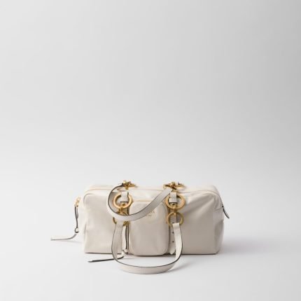 Prada Dangle Medium Leather Top-Handle Bag