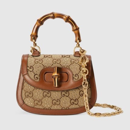 Gucci Bamboo 1947 crystals mini bag