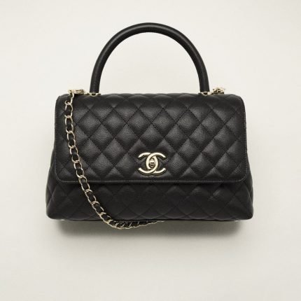 CHANEL LARGE FLAP BAG WITH TOP HANDLE