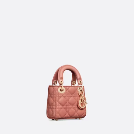 MICRO LADY DIOR BAG Ethereal Pink Cannage Lambskin