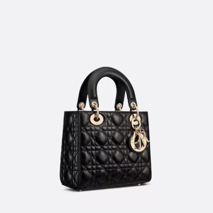 SMALL LADY DIOR MY ABCDIOR BAG Black Cannage Lambskin