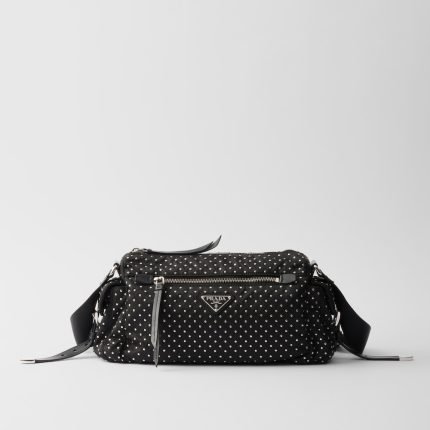 Re-Nylon Bag With Studs