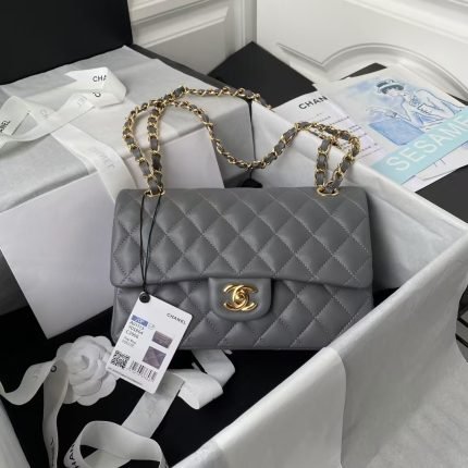 Chanel Small Classic Handbag Gold Hardware
